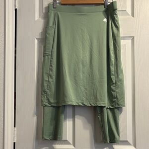 SNOGA SKIRT Green Women's Skirt with Leggings